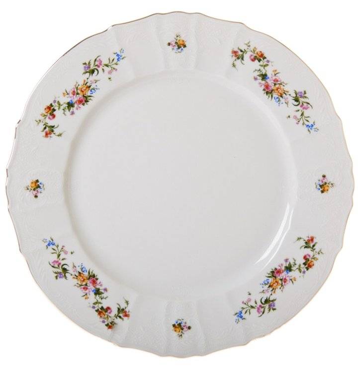 Набор тарелок 23 см 6 шт глубокие  Thun "Бернадотт /Весенний цветок" / 057381 в Санкт-Петербурге