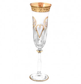 Бокал для шампанского 190 мл 1 шт  Bohemia "Анжела /Антик золото" R-G / 149077