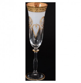 Бокал для шампанского 190 мл 1 шт  Bohemia "Анжела /Антик золото" R-G / 149077