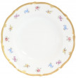 Набор тарелок 24 см 6 шт глубокие  Chodov &quot;Корона /Мелкие цветы /Матовое золото&quot; / 148366