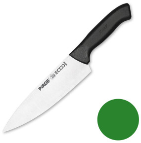 Нож поварской 19 см зеленая ручка  PIRGE "Ecco" / 321689