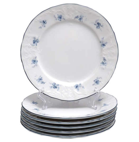 Набор тарелок 17 см 6 шт  Thun &quot;Бернадотт /Синий цветок&quot; / 006222