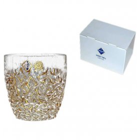 Стаканы для виски 350 мл 6 шт  Bohemia Jihlava &quot;NICOLETTE /Мрамор золотой&quot; хрусталь Йиглава / 163832