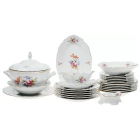 Столовый сервиз на 6 персон 26 предметов  Thun &quot;Бернадотт /Полевой цветок&quot; / 006284
