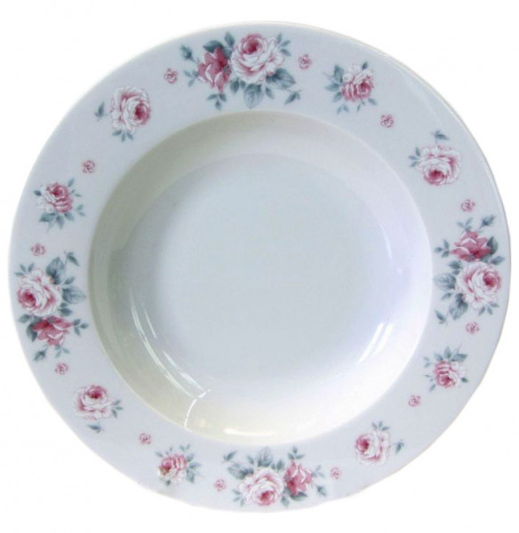 Набор тарелок 22,5 см 6 шт глубокие  Cmielow &quot;Астра /Розы&quot; / 252894