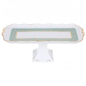 Рулетница 36 см н/н  Bavarian Porcelain &quot;Мария-Тереза /Цветочная роспись /Бирюза&quot; / 301585