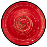 Блюдце 12 см красное  Wilmax "Spiral" / 261563