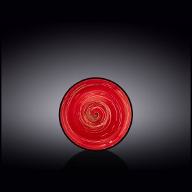 Блюдце 12 см красное  Wilmax &quot;Spiral&quot; / 261563