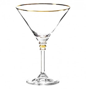 Бокал для мартини 210 мл 1 шт  Crystalex CZ s.r.o. "Оливия /Отводка золото" / 214950