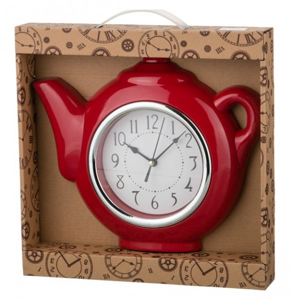 Часы настенные 30 х 5 х 27 см кварцевые красные  LEFARD &quot;CHEF KITCHEN&quot; / 187894