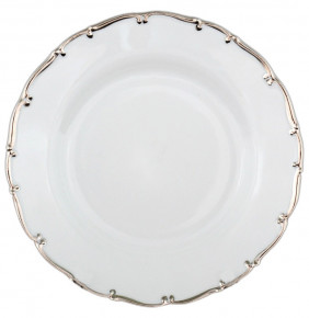 Набор тарелок 19 см 6 шт  Bohemia Porcelan Moritz Zdekauer 1810 s.r.o. "Анжелика /Платиновая отводка" / 027752