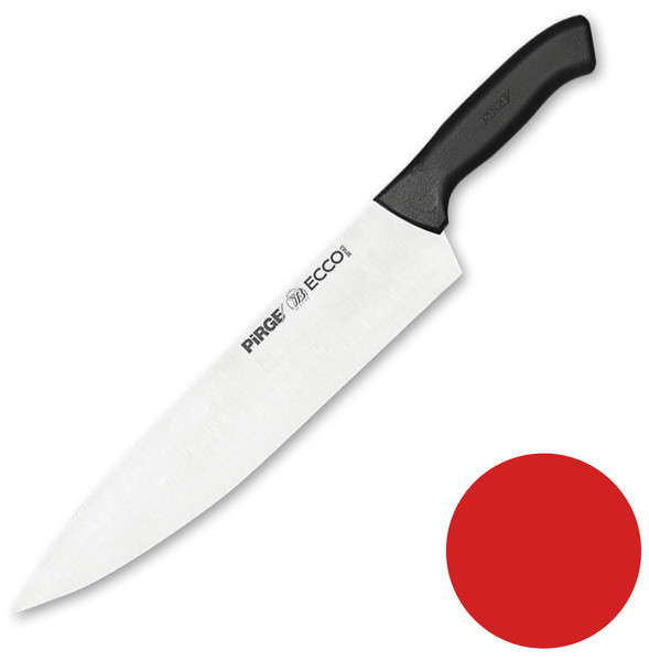 Нож поварской 30 см красная ручка  PIRGE &quot;Ecco&quot; / 321710