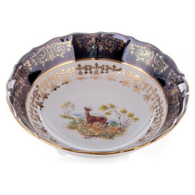 Набор салатников 13 см 6 шт  Bavarian Porcelain &quot;Мария-Тереза /Охота зелёная&quot; / 012176