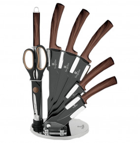 Набор ножей для кухни 8 предметов на подставке  Berlinger Haus "Forest Line" / 135759