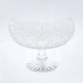 Ваза для конфет 20 см Ладья н/н  Bohemia "Хрусталь резной" / 006612