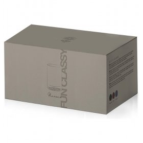 Стаканы для виски 350 мл 6 шт лиловые  Pozzi Milano 1876 &quot;Fun Classy&quot; (подарочная упаковка) / 355298