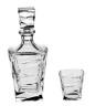 Набор для виски 7 предметов (графин 750 мл + 6 стаканов по 300 мл)  Crystal Bohemia "ZIG ZAG" / 104448