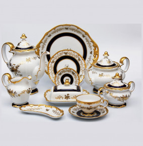 Чайный сервиз на 6 персон 30 предметов  Weimar Porzellan "Анна-Амалия /Золотой букет" (210 мл) / 105138
