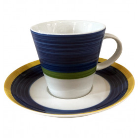 Набор чайных пар 200 мл 6 шт  Thun &quot;Том /Акварель&quot; / 261952