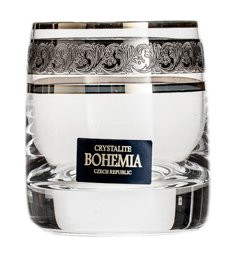 Стопки 60 мл 6 шт  Crystalite Bohemia "Идеал /436342 /Платиновая лента /золото" / 152180