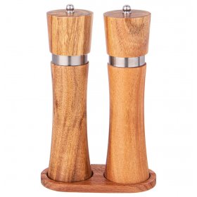 Набор мельниц для специй 2 шт на подставке акация / 313979