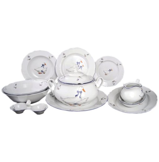 Столовый сервиз на 6 персон 26 предметов  Thun "Констанция /Гуси" / 012405 — 