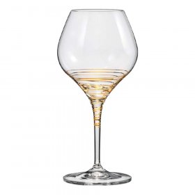 Бокалы для красного вина 450 мл 2 шт Crystalex CZ s.r.o. "Аморосо /Золотая спираль /8441" / 111242