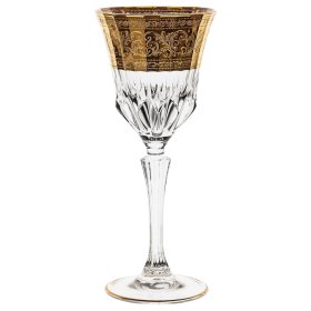 Бокалы для белого вина 220 мл 6 шт  Astra Gold &quot;Адажио /Аллегро /Золотой рельефный узор&quot; / 377519