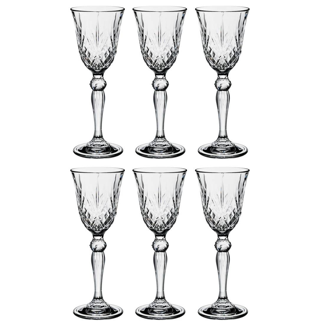 Бокалы для красного вина 270 мл 6 шт  RCR Cristalleria Italiana SpA &quot;Мелодия /Без декора&quot; / 117046