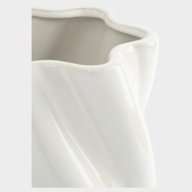 Ваза для цветов 30 см молочно-бежевая  Anna Lafarg Emily &quot;Drapery&quot; / 385765