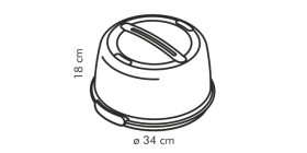 Охлаждающий поднос 34 см с крышкой  Tescoma &quot;DELÍCIA&quot; / 146222