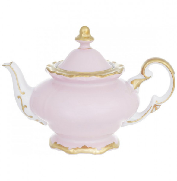 Заварочный чайник 600 мл  Weimar Porzellan &quot;Престиж /Золотая отводка&quot; розовый / 222932