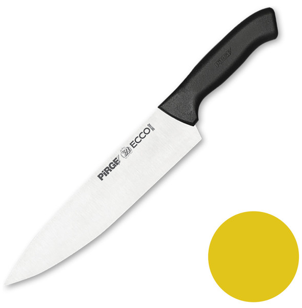 Нож поварской 23 см желтая ручка  PIRGE &quot;Ecco&quot; / 321702