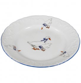 Тарелка 17 см 1 шт  Cmielow &quot;Рококо /Гуси&quot; / 127638