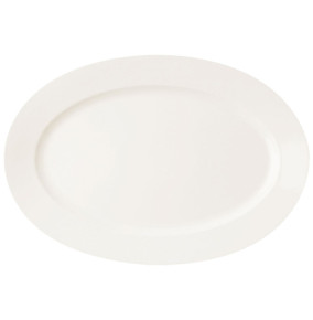 Тарелка 38 х 26 см овальная плоская  RAK Porcelain "Banquet" / 314657