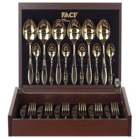 Столовые приборы 24 предмета на 6 персон  Face Group &quot;Jasmine&quot; шампань / 366025