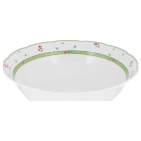 Салатник 24 см  Thun "Менуэт /Роза /зеленая отводка" / 157608