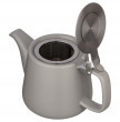 Заварочный чайник 500 мл с металлическим ситечком и крышкой серый  Bronco &quot;Velour&quot; / 228659