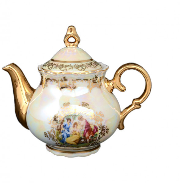 Заварочный чайник 500 мл  Bohemia Porcelan Moritz Zdekauer 1810 s.r.o. &quot;Офелия /Мадонна перламутр&quot; / 042623