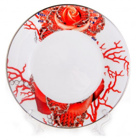 Набор тарелок 21,5 см 6 шт  Roberto Cavalli "Роза Джевел"  / 070599