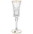 Бокалы для шампанского 150 мл 6 шт  Cristal d’Arques &quot;Даймонд /Золотой ободок&quot; / 247583