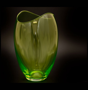 Ваза для цветов 25,5 см зеленая  Crystalex CZ s.r.o. "Гондола" / 111362
