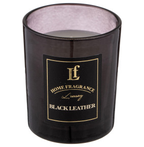Свеча ароматизированная в стакане 6 х 7,5 см  LEFARD "Black leather" / 348305