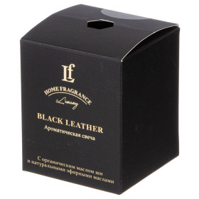 Свеча ароматизированная в стакане 6 х 7,5 см  LEFARD &quot;Black leather&quot; / 348305