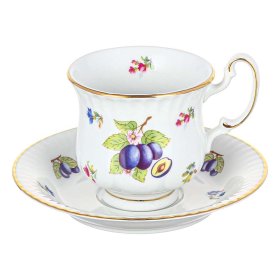 Набор чайных пар 250 мл 6 шт н/н высокие  Leander &quot;Соната /Сливы&quot; / 366201