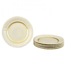 Набор тарелок 19 см 6 шт  Leander &quot;Соната /Золотая лента /СК&quot; / 098145