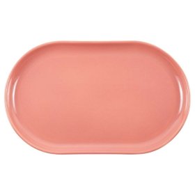 Блюдо 32 см прямоугольное  Crystalex Rus "Премиум /Кремово-розовый" / 350084