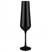 Бокалы для шампанского 200 мл 6 шт  Crystalex CZ s.r.o. &quot;Сандра /Чёрные&quot; / 199202