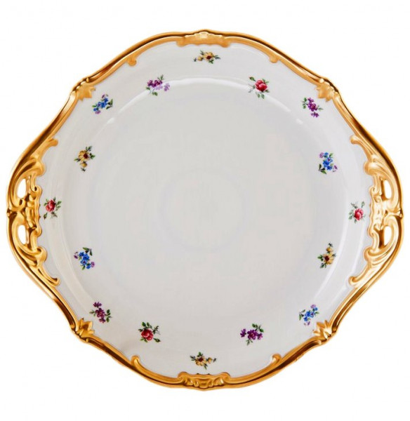 Пирожковая тарелка 28 см  Weimar Porzellan &quot;Мелкие цветы /1016&quot; / 002012