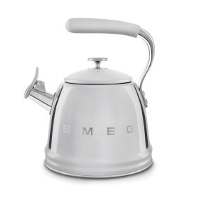 Чайник 2,3 л со свистком хром Smeg "Стиль 50-х г.г." / 390879